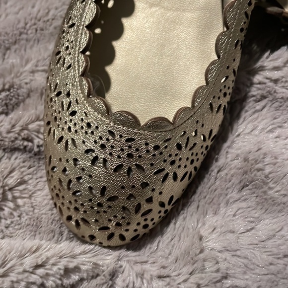 Brand new Coach gold flats! - Picture 2 of 5